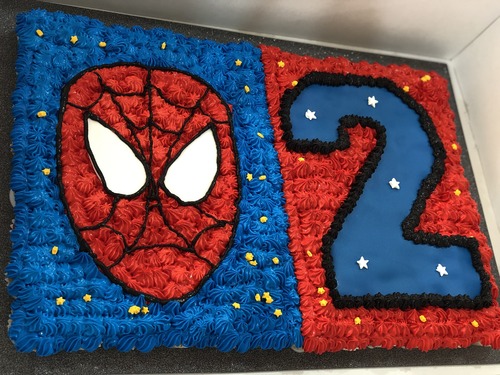 Spiderman + number - 8 Dozens mini cupcakes