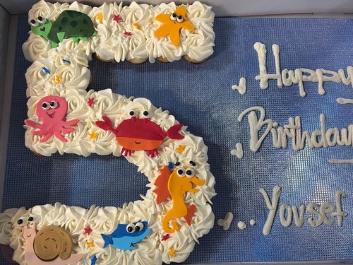 under the sea number - 3 Dozens mini cupcakes Please keep your writing that you want on the board in the box below