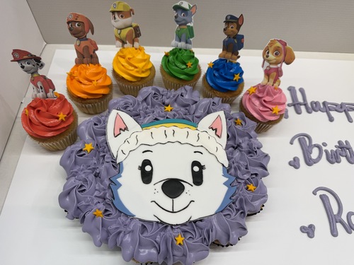 paw patrol everest - big cupcakes + mini cupcakes Please keep your writing that you want on the board in the box below