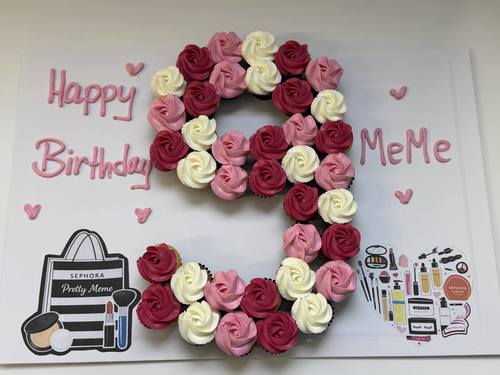 Sephora number - 3 Dozens mini cupcakes Please keep your writing that you want on the board in the box below