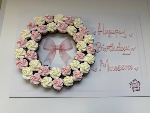 pink ribbon - mini cupcakes Please keep your writing that you want on the board in the box below