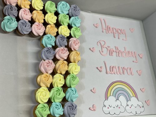 pastel rainbow number