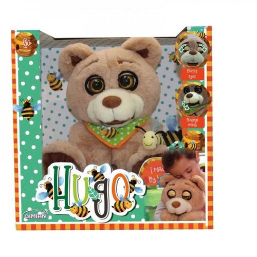 Hugo Doll - Let your child have fun with Hugo doll with moving eyes and mouth and three fairy tales 
 Suitable age from 3 years to 5 years