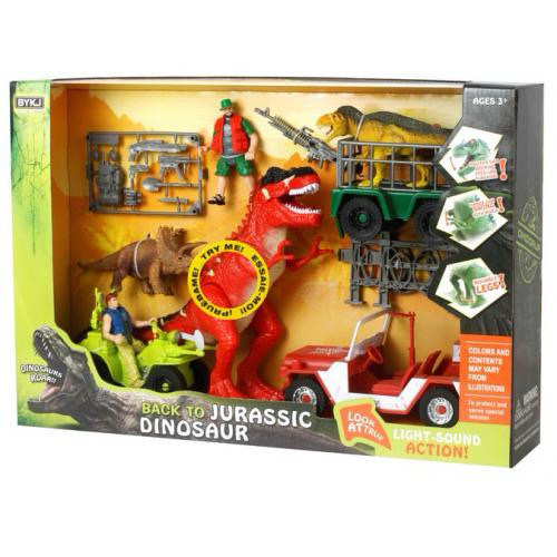 Jurassic dinosaur light and sound actions play set