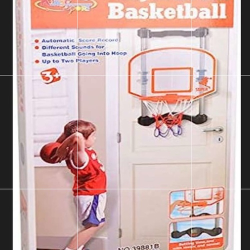 Trends Basketball Basket Set For Children's Room, With Ball, P ump And Backboard suitable for 3 to 6