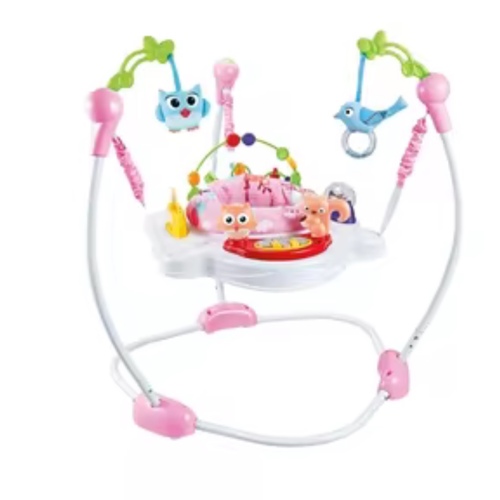 Baby jumper music and lights when baby jumps