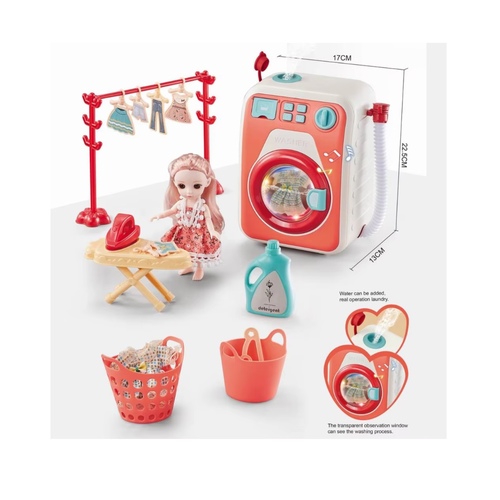 kids washing machine play set