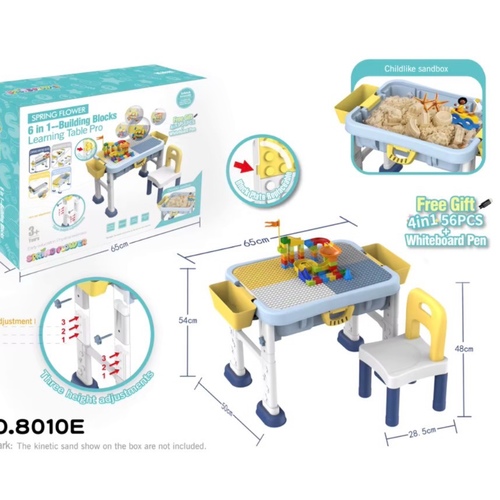 6 في 1-Building BlocksLearning Table Pro