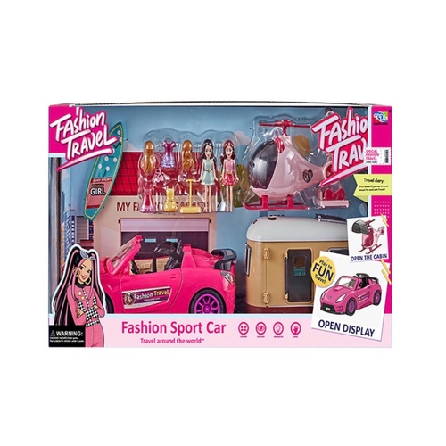 girl fashion sport car