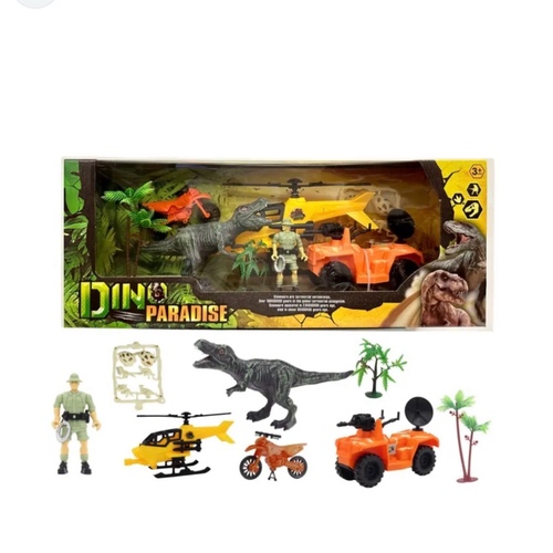 Jurassic dinosaur light and sound actions play set