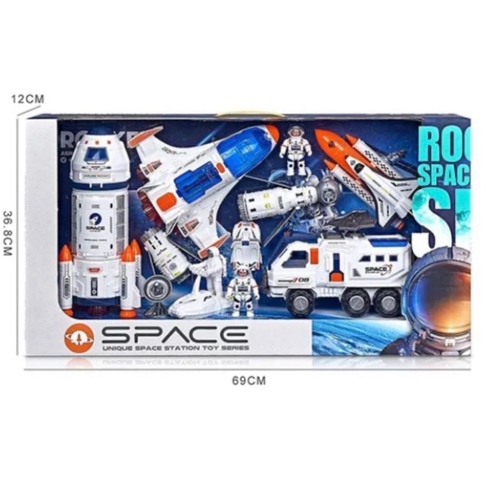 Children space rocket playset
