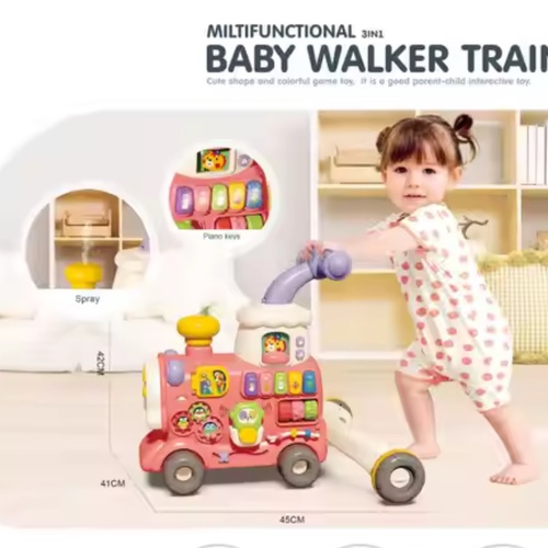 Baby walking train only pink color available