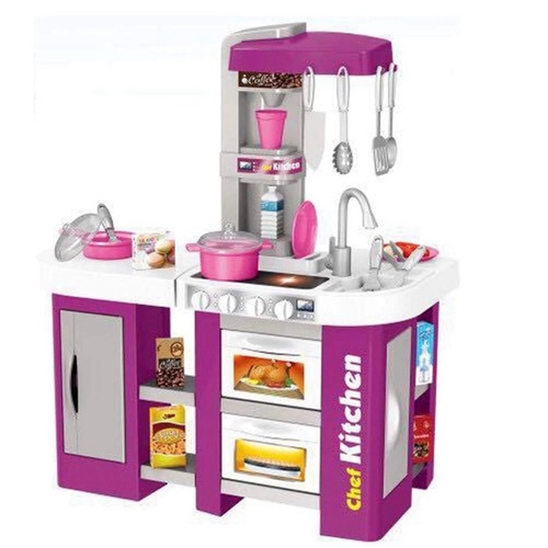 Talented chef kitchen set with 49pcs run with water
