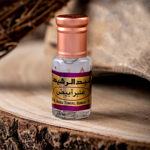 Oud Alhind - White Amber - Size: tola Description: White amber, balsam flower