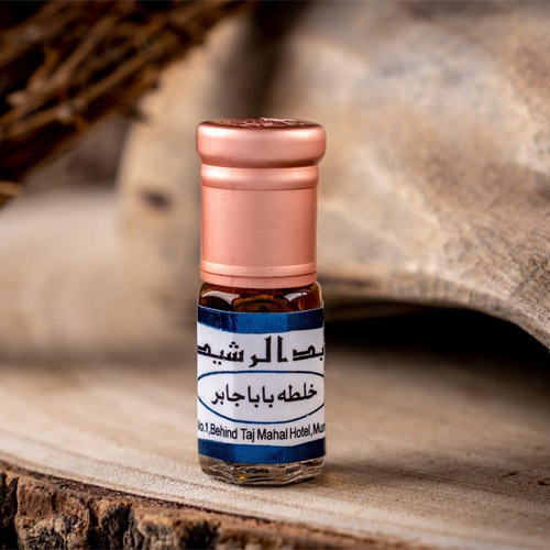 Oud Alhind - Baba Jaber Mix - Size: 1/4tola Description: Patchouli, Leather, Amber, Rose, Oud