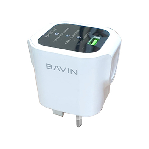 Pavin PC396E 20W 4.5A USB Fast Charger Adapter (code:69) - Pavin PC396E 20W 4.5A USB Fast Charger Adapter the color is white Input: AC 100-240V, 50/60Hz Output: DC 4.5V-4.5A, 5V-4.A, 9V-2A, 12V-1.5A Power Output: 20W Material: ABS + Fireproof PC USB port: 1 USB Brand: Pavin Product name: UK phone charger travel adapter Number and writing: PC396E Type: Electric Protection: short circuit protection, overvoltage surge, short circuit Micro Cable Cable Length: 1000mm