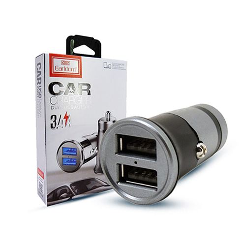 Earldom car charger with 2 USB, iPhone cable model ES-36 (Code:55) - Earldom Car Charger with 2 USB, iPhone Cable Model ES-36