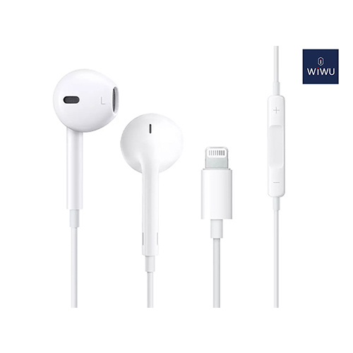 WiWU High-quality wired headset compatible with all devices with Lightning (Code: 152) - WiWU High Quality Wired Headset No Need Bluetooth Earphones Compatible with All Devices Compatible with all devices You don't need bluetooth earphones