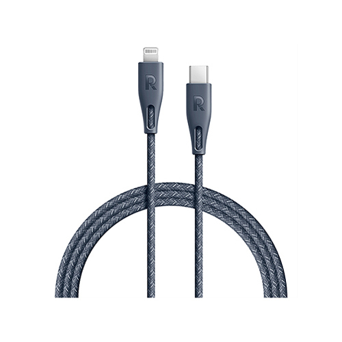 From RAV Power Cable 2 Meters Braided with Nylon Type C to Lightning (Code: 141)