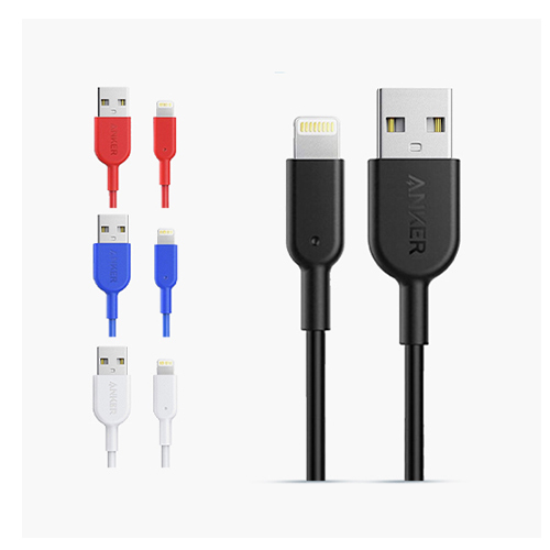 M Store - Anker Lightning Power Line II Cable 0.9m (code: 160) - Product details Anker Lightning Power Line II Cable 0.9m Features and Specifications: Brand: Anker Model: A8432 Type: Powerline II Cable length: 0.9m Protect devices from overcharging Heavy-duty braided design prevents tangles High charging efficiency Super strong industrial materials Content: Anker Lightning Power Line II Cable 0.9m