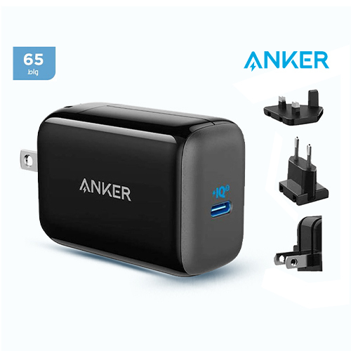 Anker 65W PowerPort 3 Pod Wall Charger - Black (Code: 169) - Anker 65W PowerPort 3 Pod Wall Charger - Black Product details Anker 65W PowerPort Charger Features and Specifications: Brand: deny Model: A2712H11 High-speed charging: Fully charge your MacBook Air 2018 in just over two hours via the 45W USB-C port. Exclusive PowerIQ 3.0 technology provides compatibility with virtually any device, from iPhone to Samsung to USB-C laptops and more. Total Power: 65W Input: 100 - 240V ~ 2A 50 - 60Hz Dimensions: 7.4 x 2.9 x 7.1 cm Content: Anker - PowerPort Charger