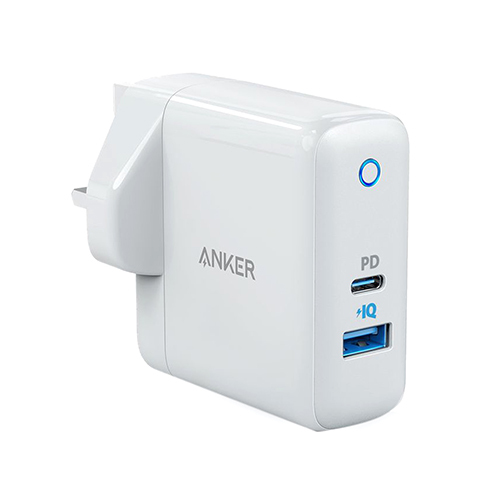 M Store - Anker PowerPort BD Charger + 2 Ports 35W (20W BD + 15W USB) - White (Code: 187) - PowerPort BD+ 2 Charger 35W (20W BD+15W) - White Product details Anker PowerPort PD + 35W (15W + 20W PD) Charging Socket - White Features and Specifications: Brand: Anker Model: A2636K21 the color is white 20W Hi-Speed ​​USB-C Charging With Energy Saving High-speed charging of other devices with Anker's PowerIQ Charge two devices at the same time. It can charge one USB-C PD device and one USB-A device at the same time. Travel ready with a foldable plug Keeps your devices safe with surge protection, temperature control, and more advanced safety features. Content: Anker PowerPort PD + 35W (15W + 20W PD) Charging Socket - White