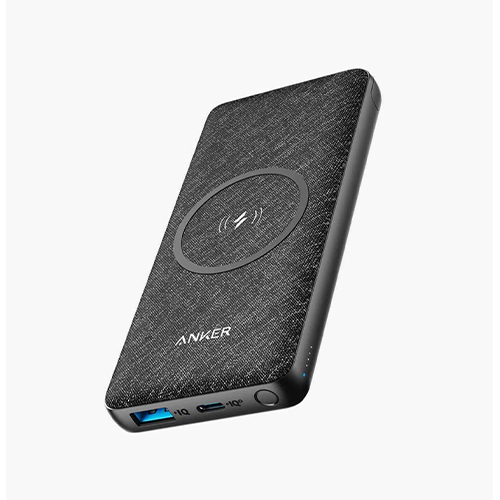 Anker PowerCore 3Sense 10000mAh Power Bank 18W PD with 10W Wireless Charging - Black (Code: 188) - Anker PowerCore 3Sense 10000mAh Power Bank 18W PD with 10W Wireless Charging - Black Features and Specifications: Brand: deny Model: A1617H11 black color Wireless charging: 10W high speed charging general agreement Super safety power indicator Capacity: 10000 mAh Power: 18W Contents: Backup battery USB-C to USB-C cable small travel bag