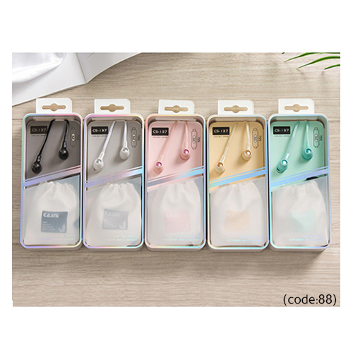 Musical Earphone CS-137 with distinctive sound and high quality (Code:88)