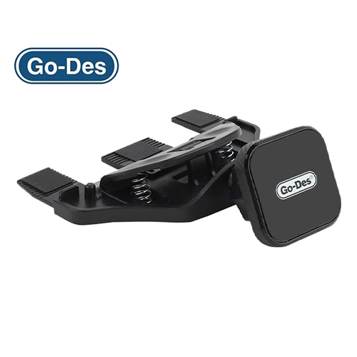 2 in 1 360 Degree Rotating Multi-Use Phone Mount Stand - Black - GD-HD 735 (Code:263) - 2 in 1 360 Degree Rotation Versatile Phone Mount Stand - Black - GD-HD 735 2-in-1 Go-Des The first piece to install the mobile in the place of the CD of the car recorder The second piece to install the mobile in the car air conditioner High magnetic force and 360 degree moving angle Distinctive design and small size with complete and easy control for a mobile base in the car It can also be used as an office and home accessory Easy to install and remove flexibly and compatible with all devices