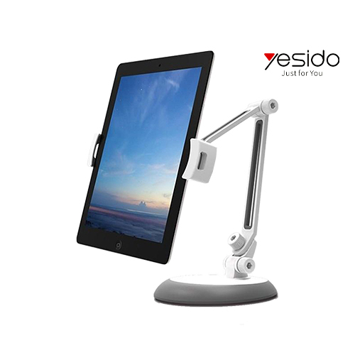 Stand for phones and tablets from Yezido 360 degree rotation (Code:265) - Stand for phones and tablets from Yazido 360 degree rotation to adjust different viewing angles Model C33 Soft rubber contact parts, effectively protect the machine from scratching Sturdy: the base ensures a stable platform Brand: Yesido Rotation: 360° Universal mount holder for 4-11 inch phones and tablets. Package Included: 1 x Desktop Phone Holder Other items not included