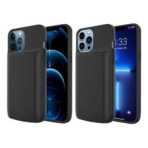 Power Bank Case for iPhone 13 Pro Max / 13 Pro / iPhone 12 Pro / 12 Pro Max - Black (Code:272) - Power Bank Case for iPhone 13 Pro Max 4500mAh Power Bank Case for iPhone 13 Pro 3500mAh Power Bank Case for iPhone 12 Pro / 12 Pro Max 3500mAh