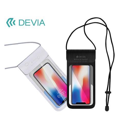 Devia - Strong Water Resistant Case for iPhone Screen - 5.8 inch (Code:278) - Devia - Strong Water Resistant Case for iPhone Screen - 5.8 inch Material: Lycra Protection range: full protection Softness: soft Breathe freely: Yes Water Resistant: Yes, up to 30 meters Screen size: 5.8 inches Brand: DEVIA Applicable places: surfing, sailing, fishing, swimming, diving. And it allows the phone to be used at a height of 30 meters under water. Four layers of sealant without air and water penetration PU + TPU material with 98 transmissions Sensitive touch, slide and tap normally Freely adjustable rope locks the rope up to 60cm Available colour: silver/white