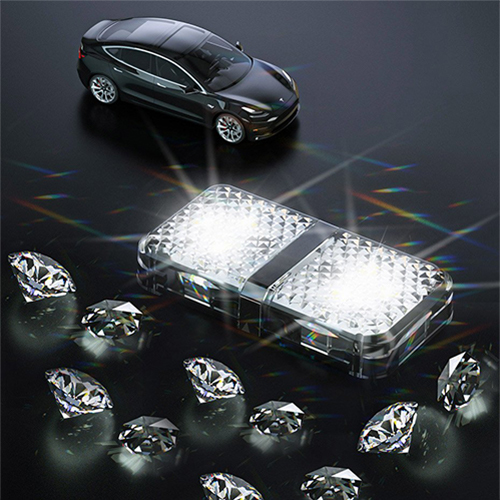 بيسوس مصباح تحذير ضوء LED بفتح باب السيارة أسود (CRFZD-01) (كود :32)