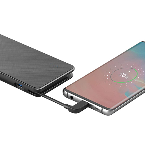 انكر - بطارية إحتياطية باور كور + ميترو بلس سعة 10,000mAh مع كابل USB-C مدمج - أسود (كود:229)