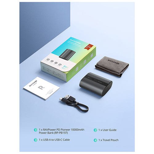 RAVPower Small Portable Charger 10000 mAh - RP-PB197 (Code:142)