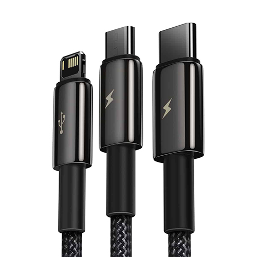 Baseus Cable - 3 in 1 Multifunctional USB to Micro / Type C / Lightning