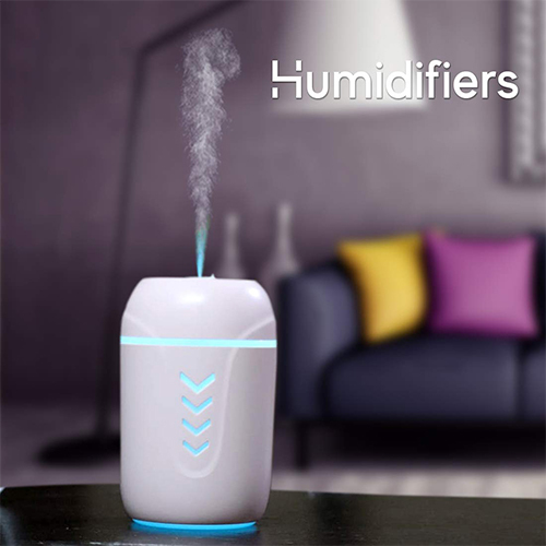 Air Humidifier for Car, Home and Office with USB LED Light (Code:77)