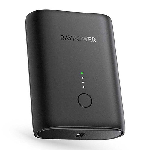 RAVPower MFi Power Bank 10000 mAh Dual USB 18 Watts - Black (Code:146)