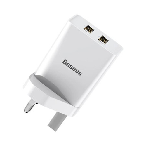 شاحن من بيسوس 2 USB مزدوج - 10.5W  تصميم خفيف الوزن ومحمول (كود :37)