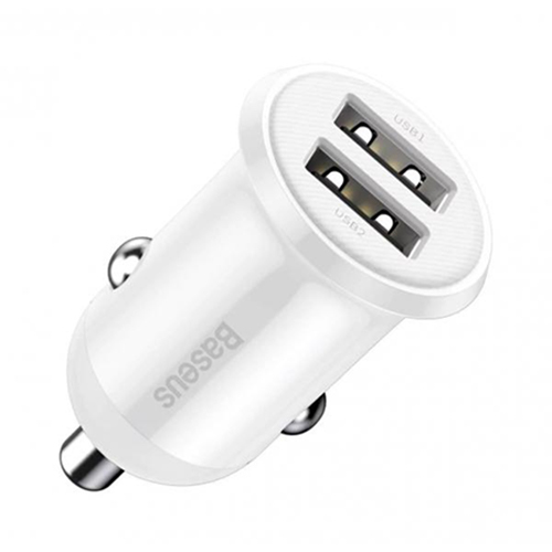 شاحن سيارة بيسوس 2 USB مزدوج (Dual USB 4.8A ) (كود :38)