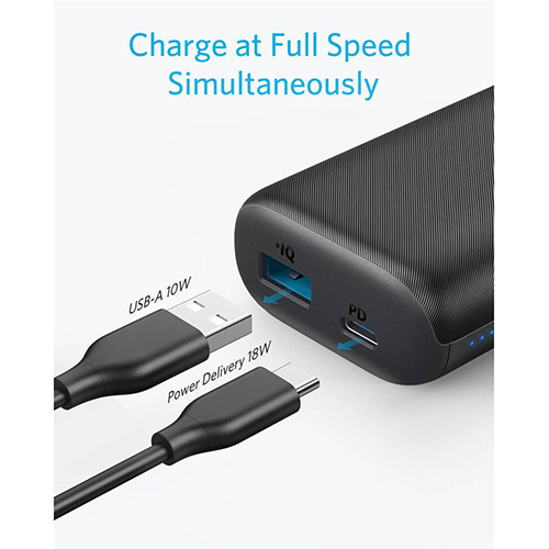 Anker PowerCore Metro 10000mAh PD External Battery Pack 18W - Black from Anker (Code: 189)