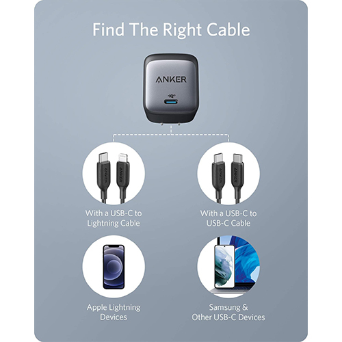 Anker Nano II 65W USB-C Charger - Black (Code:204)