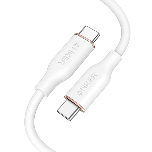 أنكر - كيبل 0.9 متر باور لاين III فلو USB-C الى USB-C - كيبل 100 واط (0.9 م / 3 قدم) (كود:252)
