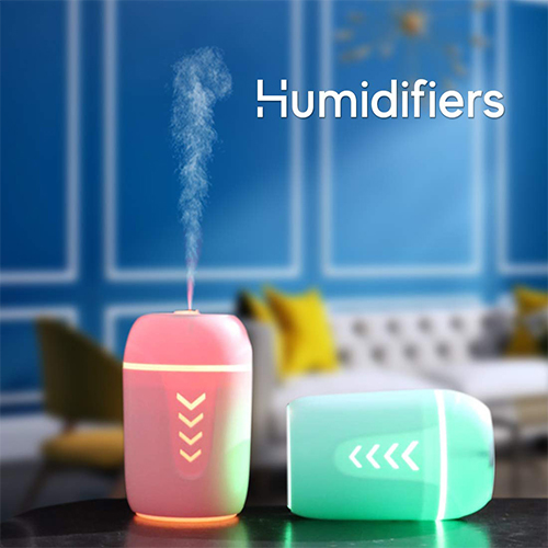 Air Humidifier for Car, Home and Office with USB LED Light (Code:77)