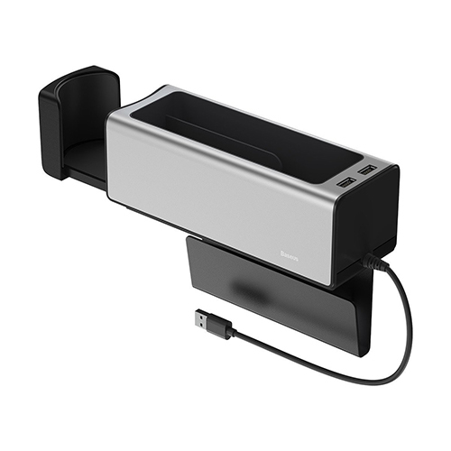 Baseus Box - Organizer and Stylish Multi-Use Car with 2 USB (Code:255)