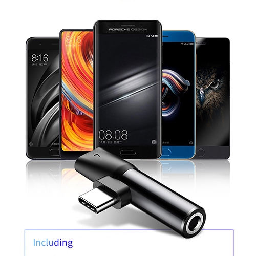 Baseus Adapter Connector 3.5mm Headphone Jack and Type C Port Model (CATL41-01) (Code:259)