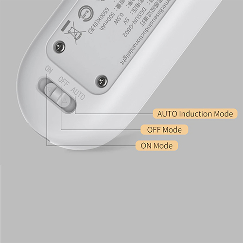 بيسوس ضوء LED الليلي للانتباه لجسم الإنسان USB قابل لإعادة الشحن (كود :154)