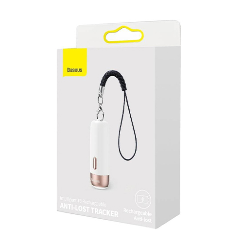Baseus T3 Rechargeable Anti-Lost Smart Tracker Support Bluetooth and GPS - White (Code:209)