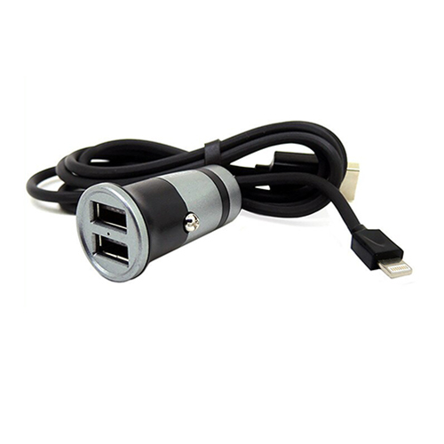 Earldom car charger with 2 USB, iPhone cable model ES-36 (Code:55)