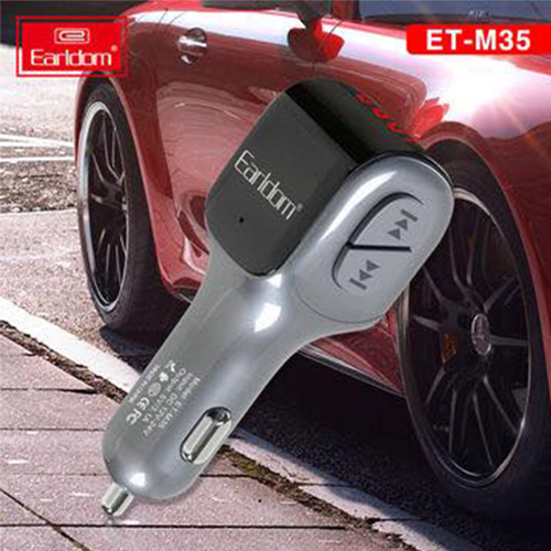 مشغل MP3 من ايرلدوم + شاحن + راديو إف إم 3. 1 امبير موديل- ET-M35 CAR(كود:51)